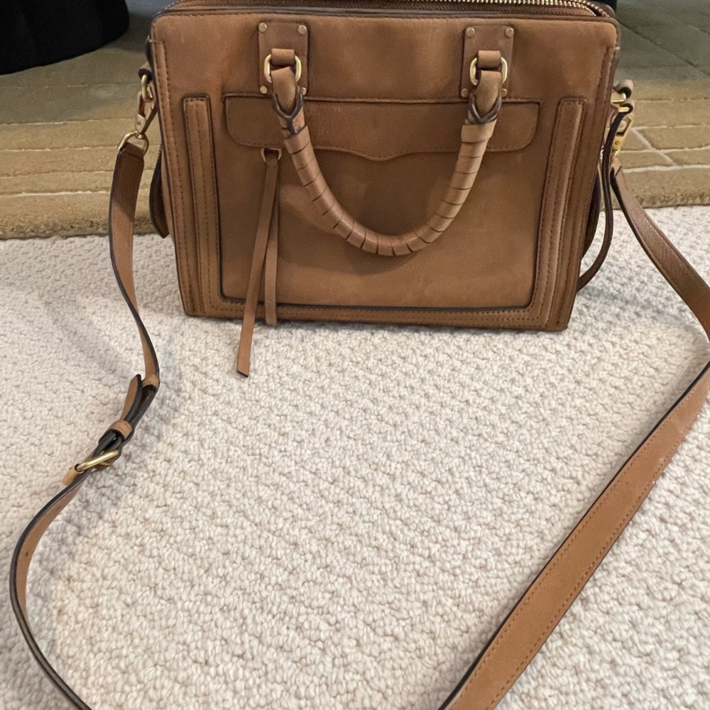 Rebecca Minkoff Brown Suede Leather Satchel